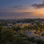 Editorial suburban lifestyle placeholder for an Executive Group Property area insight. Replace with approved photography before publishing.