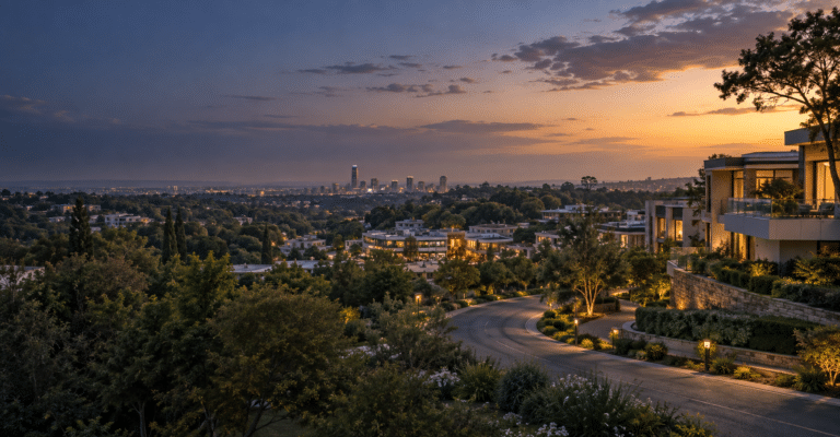Editorial suburban lifestyle placeholder for an Executive Group Property area insight. Replace with approved photography before publishing.